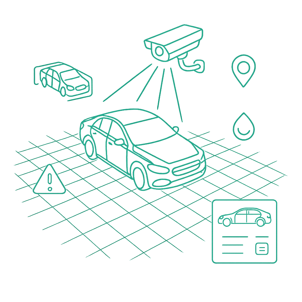 System diagram illustrating computer vision monitoring